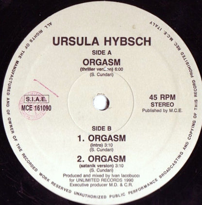 Ursula Hybsch : Orgasm (12")