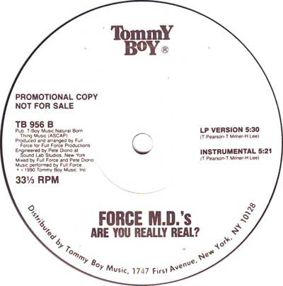 Force MD's : Are You Really Real? (12", Promo)