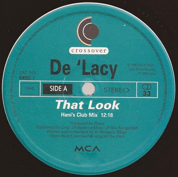 De'Lacy : That Look (2x12")