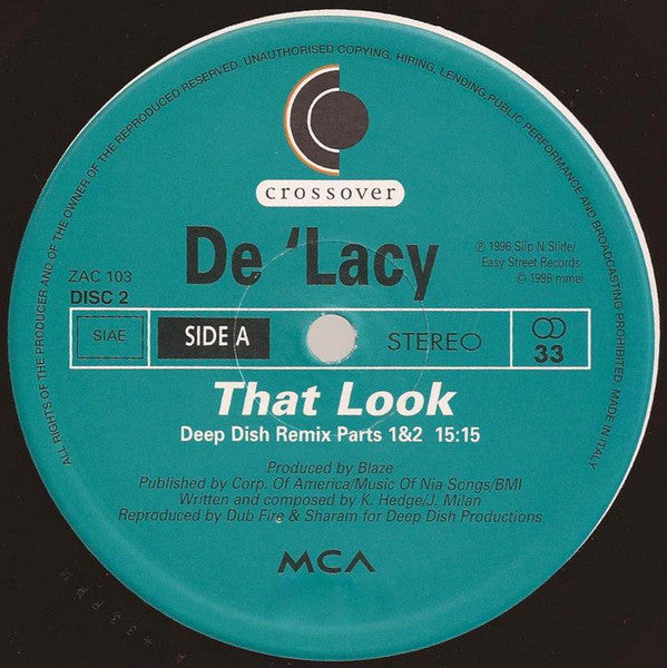 De'Lacy : That Look (2x12")