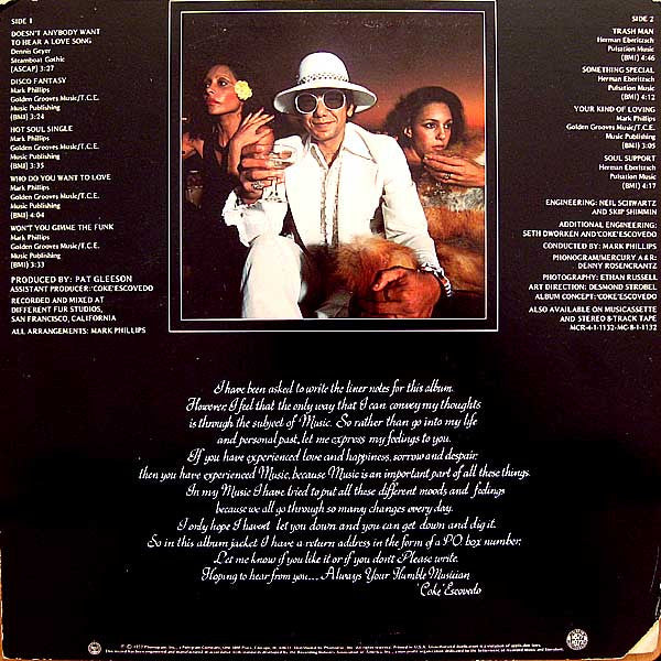 Thomas 'Coke' Escovedo* : Disco Fantasy (LP, Album)