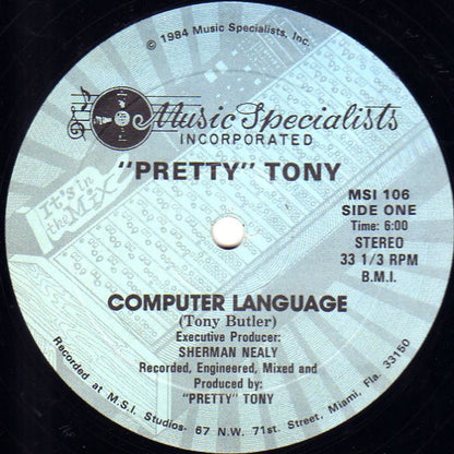 "Pretty" Tony* : Computer Language (12")