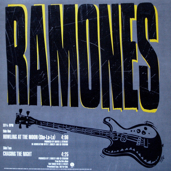 Ramones : Howling At The Moon (Sha-La-La) / Chasing The Night (12", Promo)