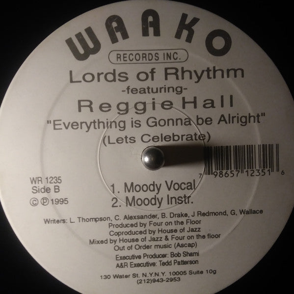 Lords Of Rhythm (2) : Everything Is Gonna Be Alright (Let's Celebrate) (12")