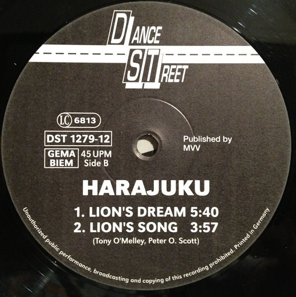 Harajuku : Can You Feel The Love Tonight (12")