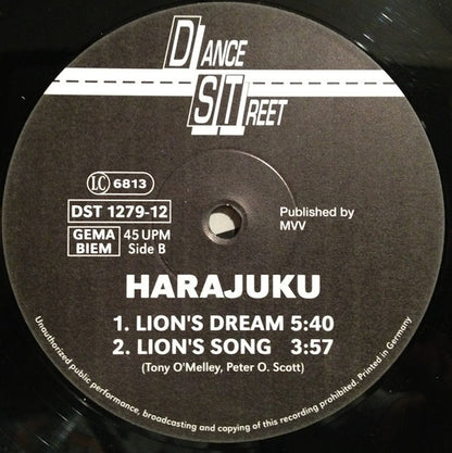 Harajuku : Can You Feel The Love Tonight (12")
