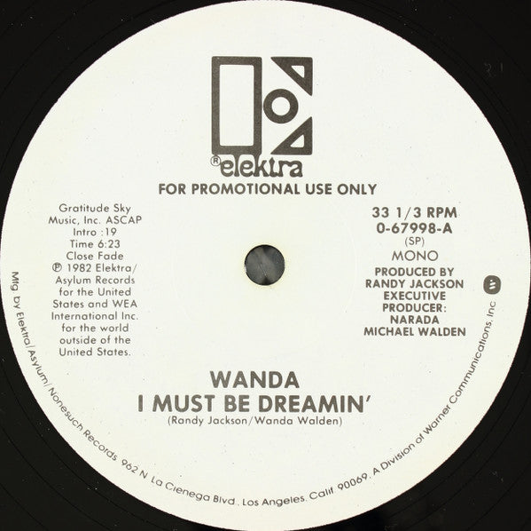 Wanda* : I Must Be Dreamin' (12", Mono, Promo)
