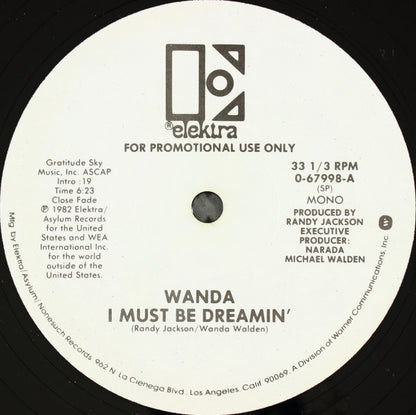 Wanda* : I Must Be Dreamin' (12", Mono, Promo)