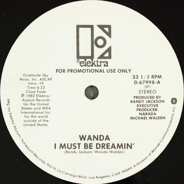 Wanda* : I Must Be Dreamin' (12", Mono, Promo)