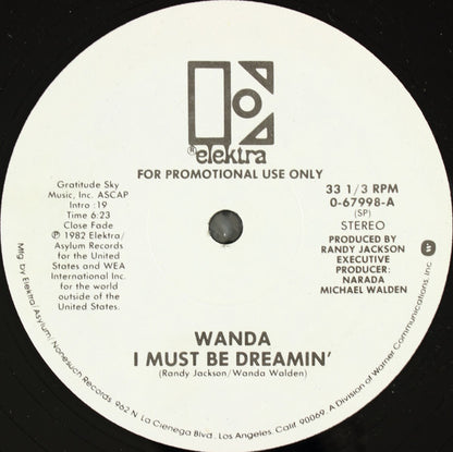 Wanda* : I Must Be Dreamin' (12", Mono, Promo)