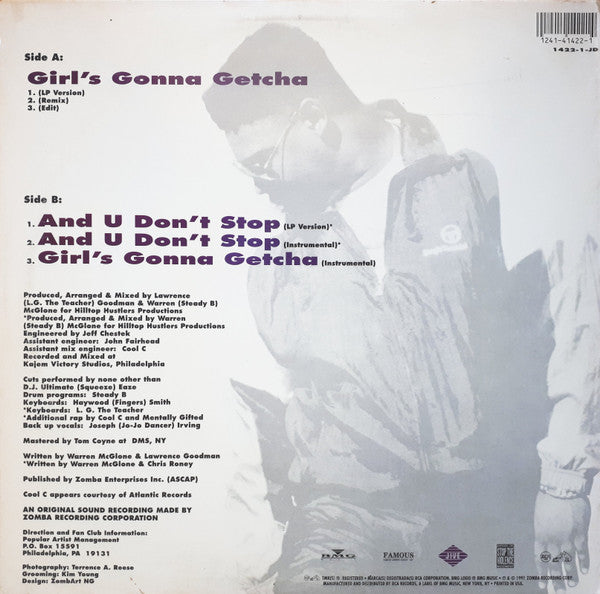 Steady B : Girl's Gonna Getcha (12", Promo)