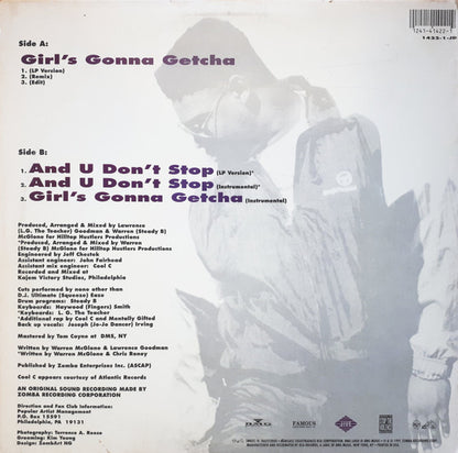 Steady B : Girl's Gonna Getcha (12", Promo)