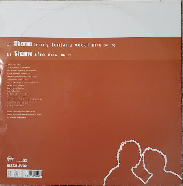 Filur Meets Nellie Ettison : Shame (12")