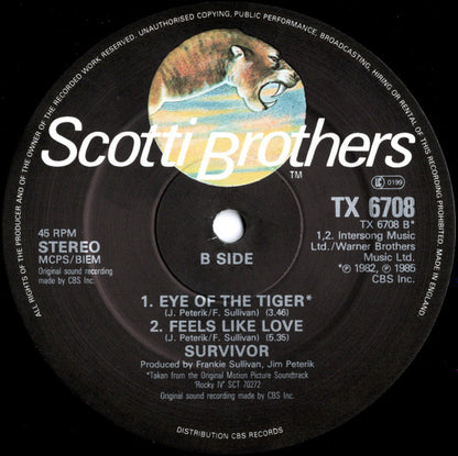 Survivor : Burning Heart (12")