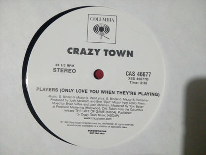 Crazy Town : B-Boy 2000 / Players (Only Love You When They're Playing) (12", Promo)