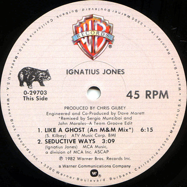 Ignatius Jones : Like A Ghost (12", Maxi)