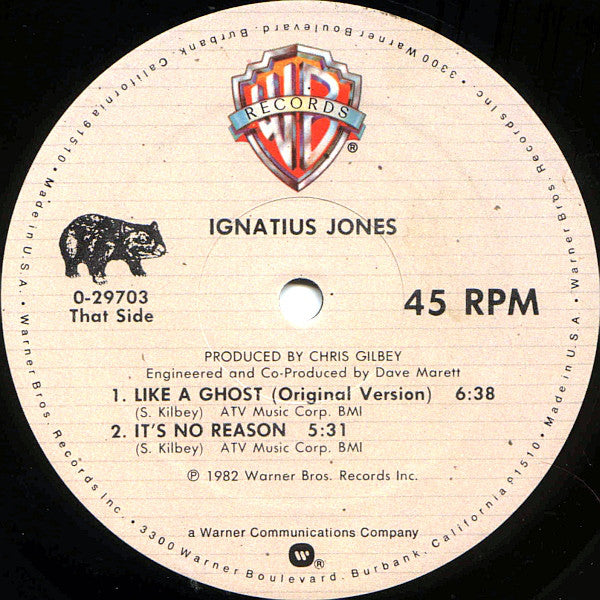 Ignatius Jones : Like A Ghost (12", Maxi)