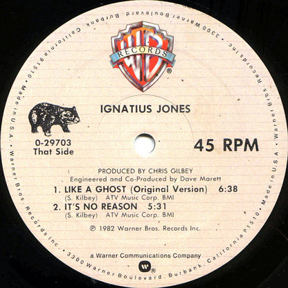 Ignatius Jones : Like A Ghost (12", Maxi)