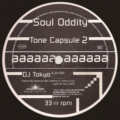 Soul Oddity : Tone Capsule 1, 2, 3 (3xLP, Comp)
