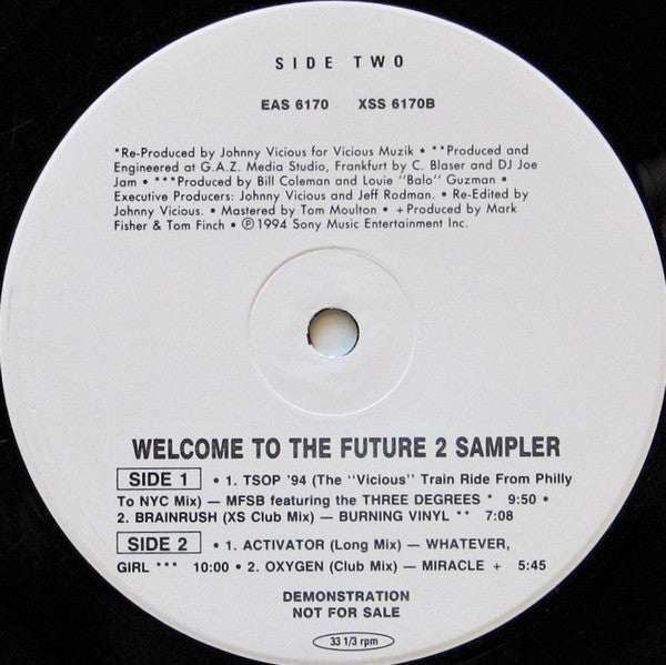 Various : Welcome To The Future² Sampler (12", Ltd, Promo, Smplr)