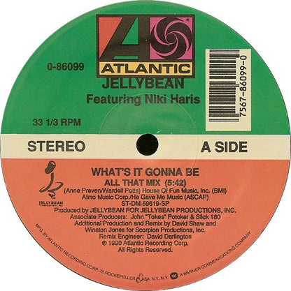 Jellybean* Featuring Niki Haris : What's It Gonna Be (12")