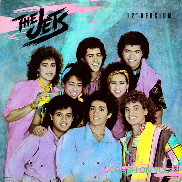The Jets : Crush On You (12", Single, Glo)