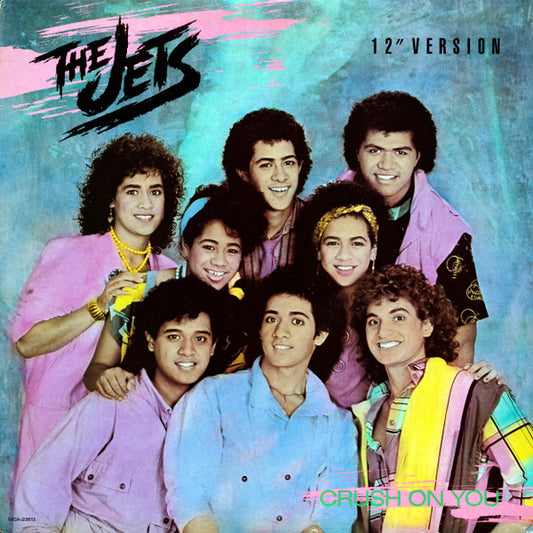 The Jets : Crush On You (12", Single, Glo)