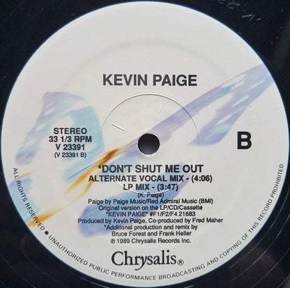 Kevin Paige : Don't Shut Me Out (12")