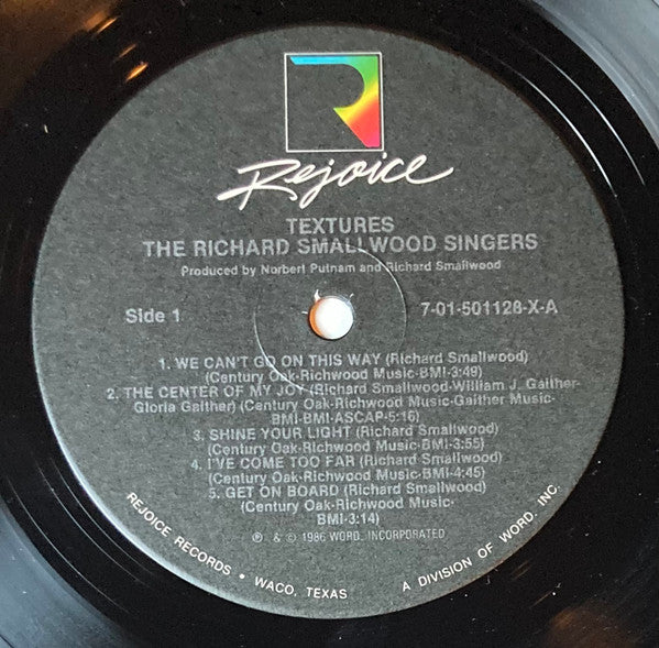 The Richard Smallwood Singers : Textures (LP, Album)