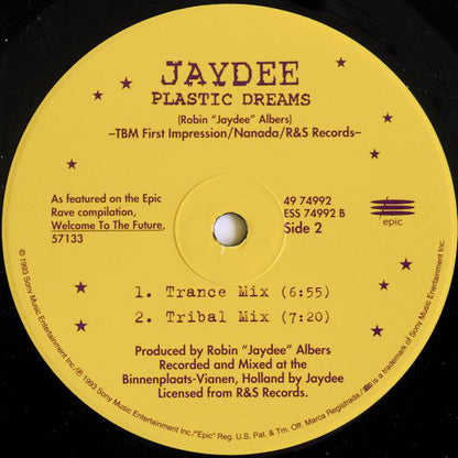 Jaydee : Plastic Dreams (12")