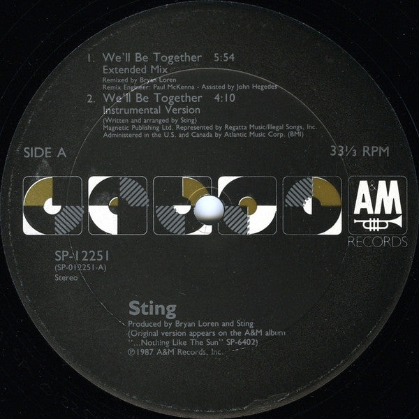 Sting : We'll Be Together (12")