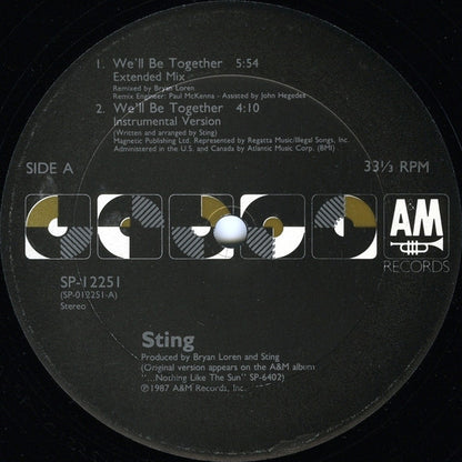 Sting : We'll Be Together (12")