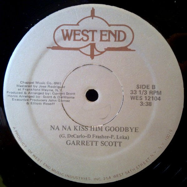 Garrett Scott : Na Na Kiss Him Goodbye (12")