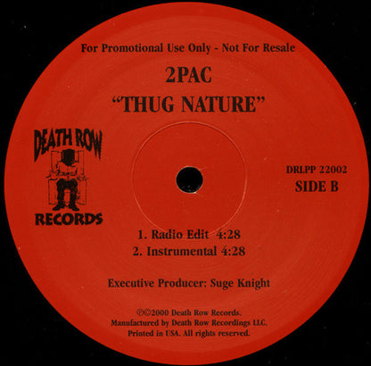 2Pac : Thug Nature (12", Promo)