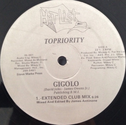 Topriority : Gigolo (12")