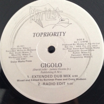 Topriority : Gigolo (12")