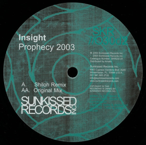 Insight : Prophecy 2003 (12", D2)