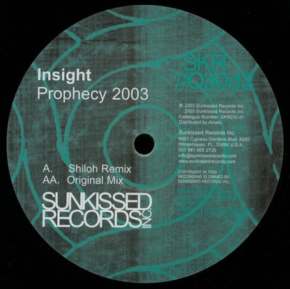Insight : Prophecy 2003 (12", D2)