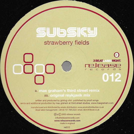 Subsky : Strawberry Fields (12")
