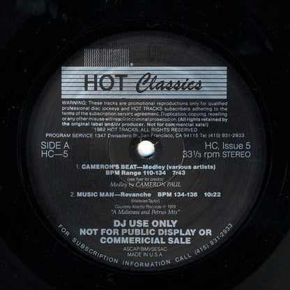 Various : Hot Classics, Issue 5 (12", EP, Comp, Promo)