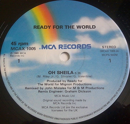 Ready For The World : Oh Sheila (The M&M Mix!) (12")