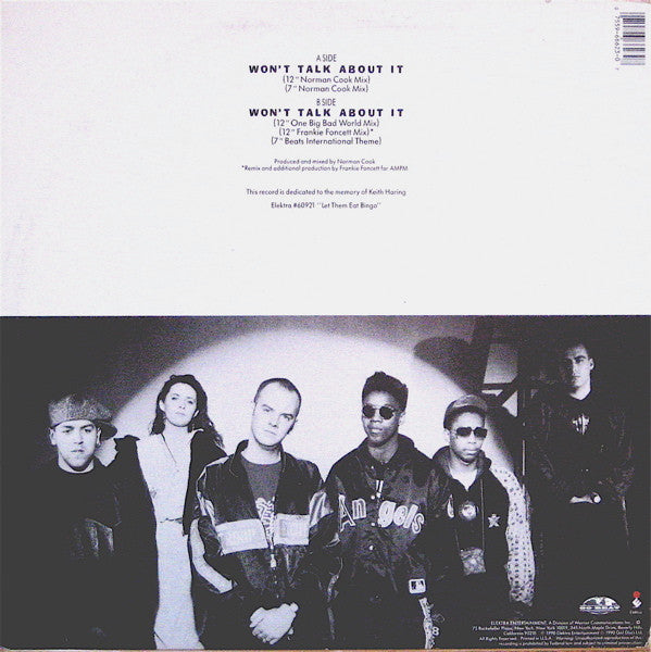 Beats International : Won't Talk About It (12")
