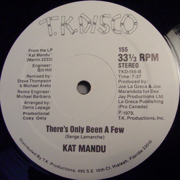 Kat Mandu : The Break / There's Only Been A Few (12", Promo)