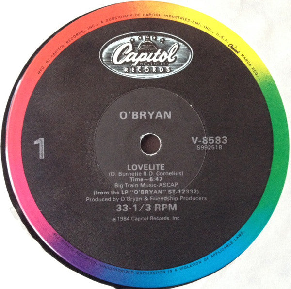 O'Bryan : Lovelite (12", Single)