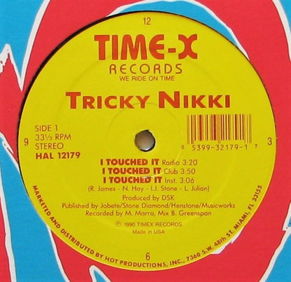 Tricky Nikki : I Touched It (12", Maxi)