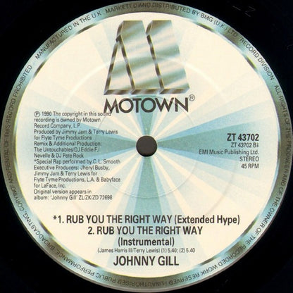 Johnny Gill : Rub You The Right Way (12")