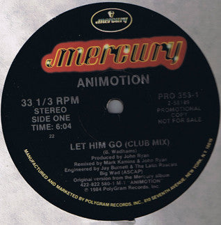 Animotion : Let Him Go (12", Promo)