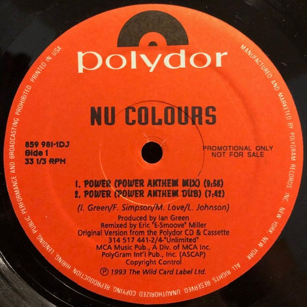 Nu Colours : Power (12", Promo)