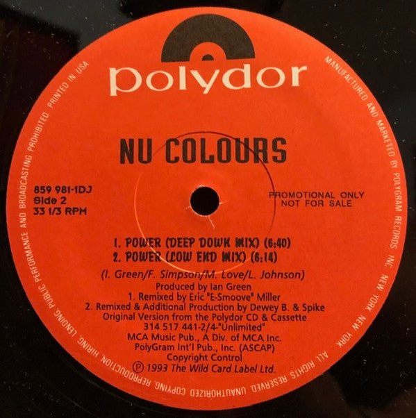 Nu Colours : Power (12", Promo)