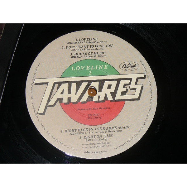 Tavares : Loveline (LP, Album)